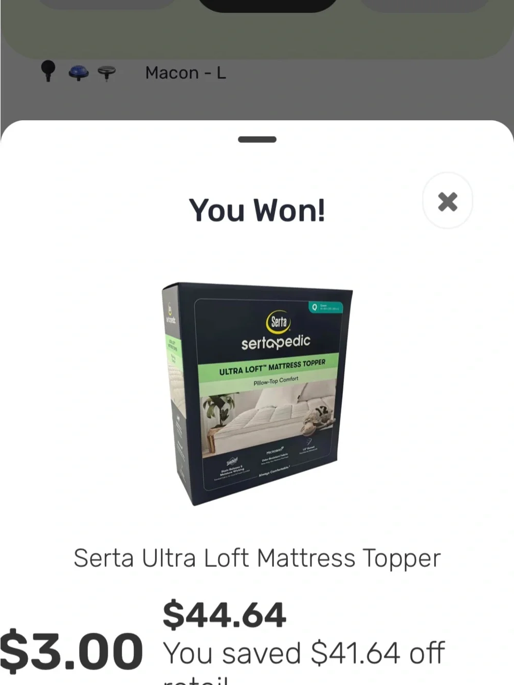 Serta Ultra Loft Pillow-Top Mattress Topper - White